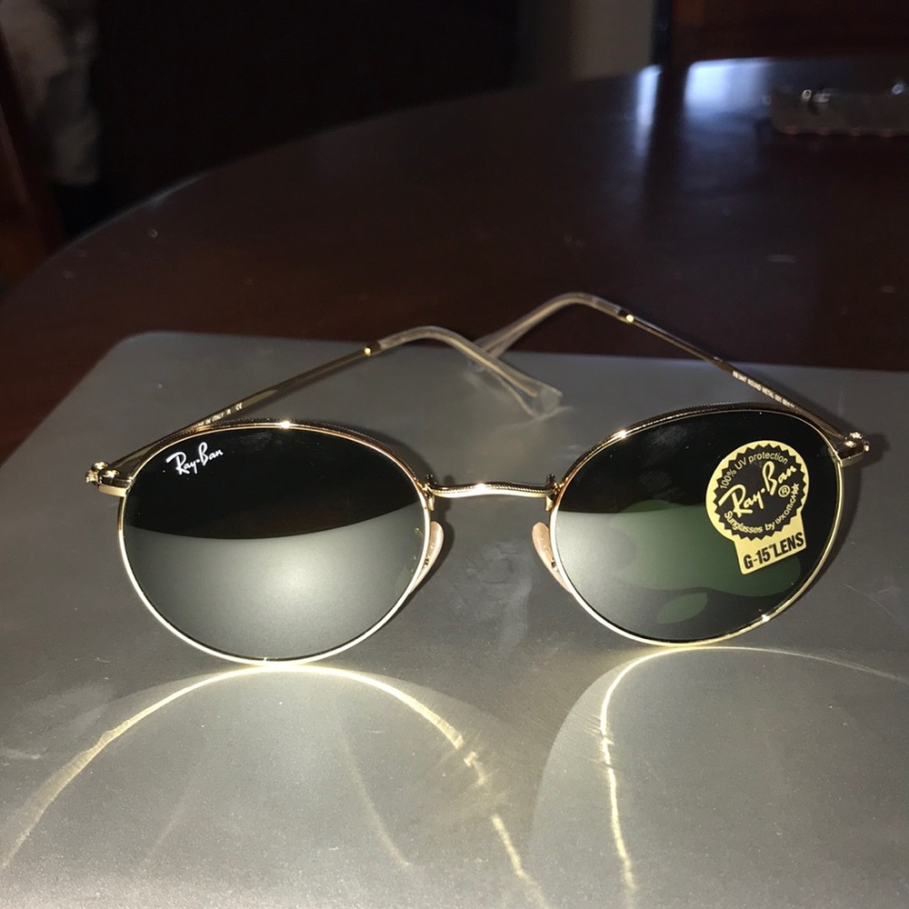 Ray ban round metal classic green